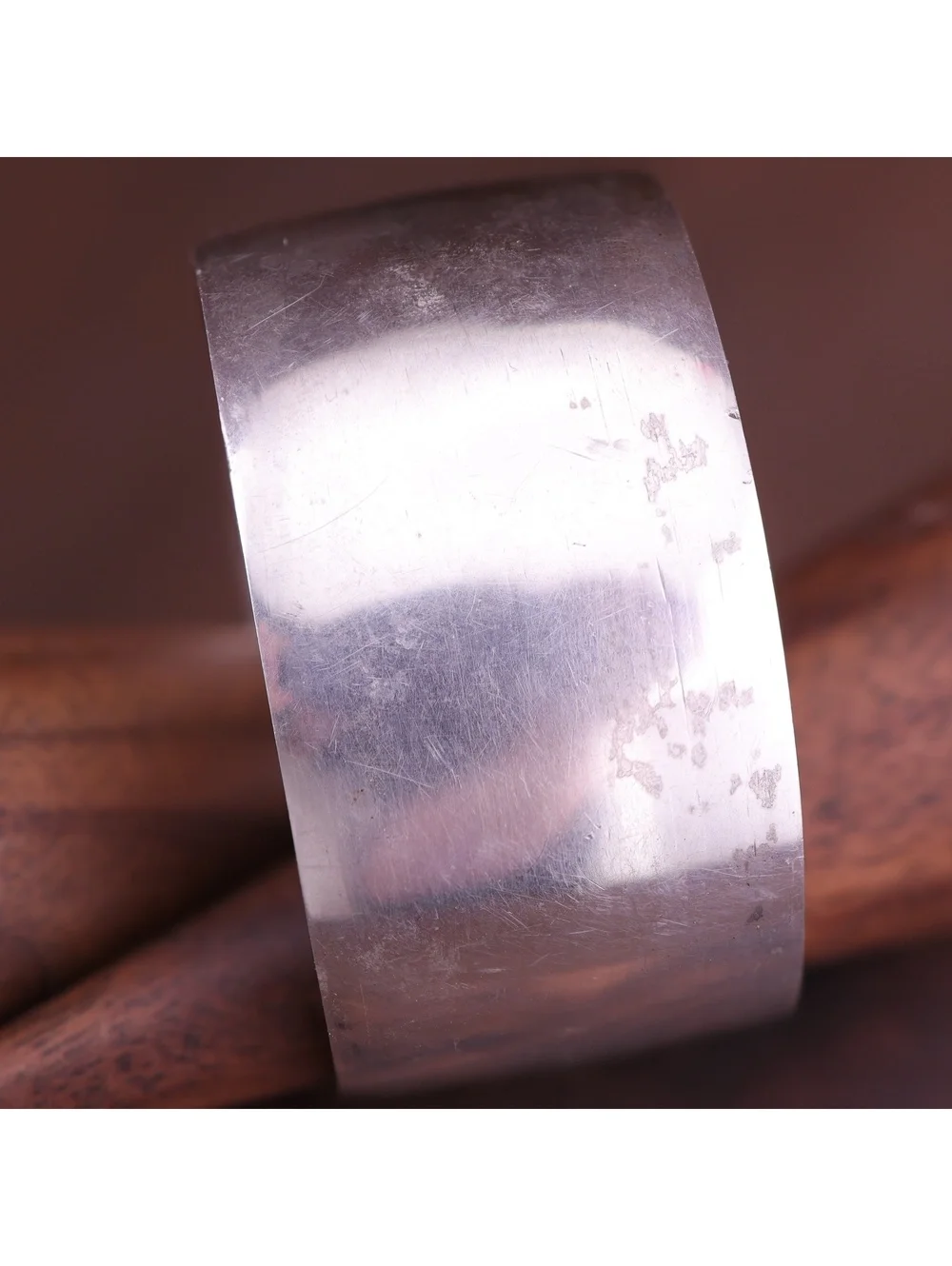 Vintage 1955 Mid-Century Sterling Silver 40g Napkin Ring - Engraved VF Monogram